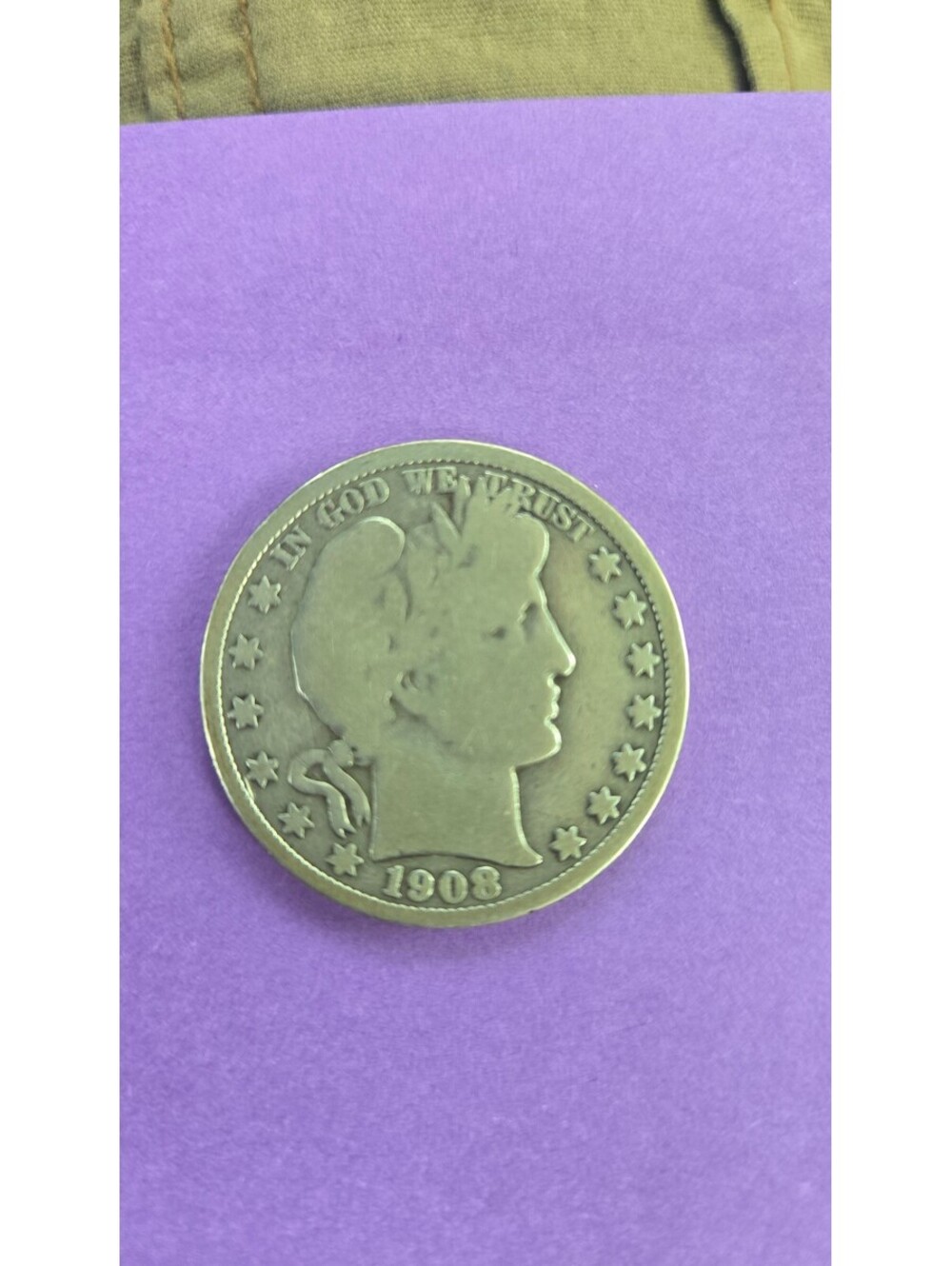 1908-O Barber Half Dollar Silver Coin